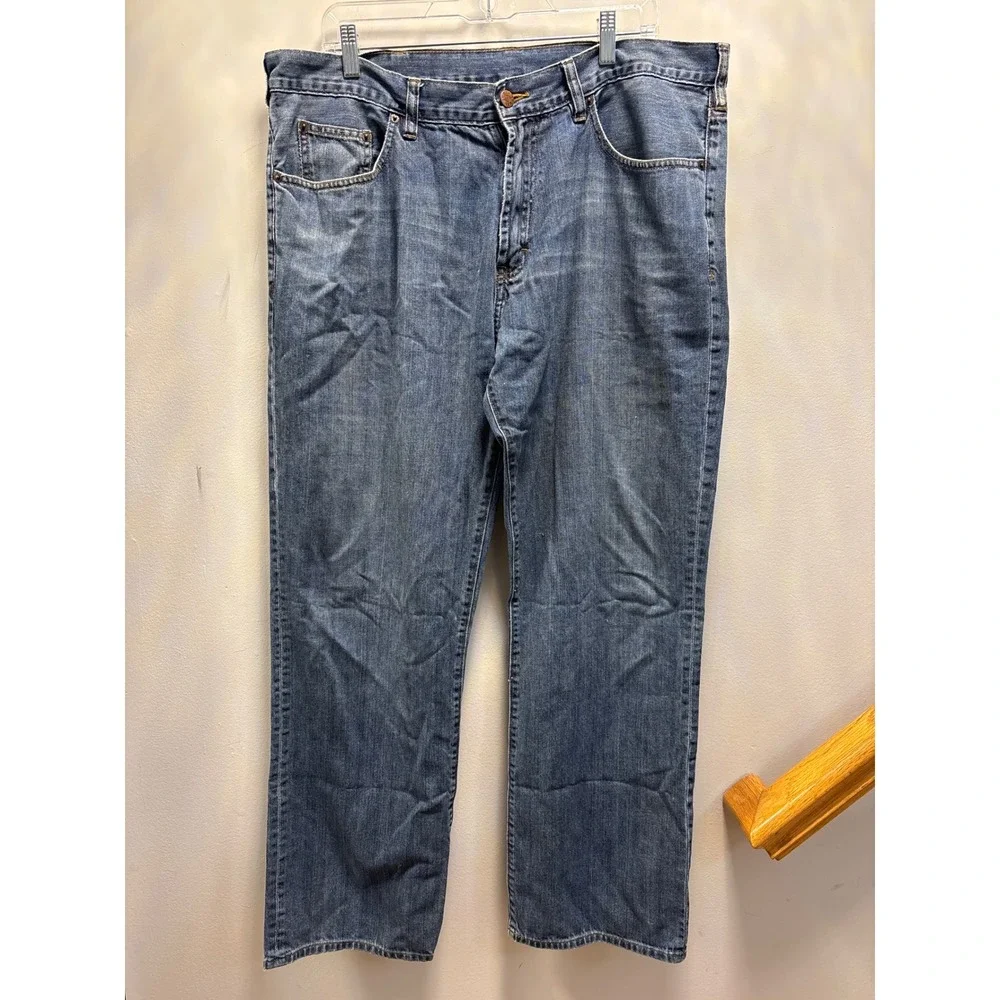 J Crew Mens Jeans 38x32 Blue Wash Straight Leg‎ Classic Fit Denim Pants